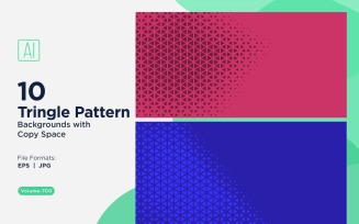 Dynamic Triangles Pattern Background for Creative Projects 700