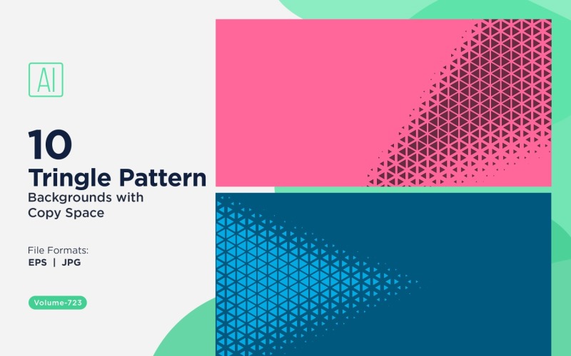 Dynamic Triangles Pattern Background for Creative Projects 723