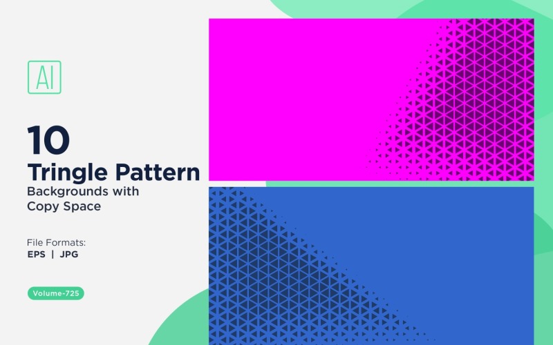 Dynamic Triangles Pattern Background for Creative Projects 725