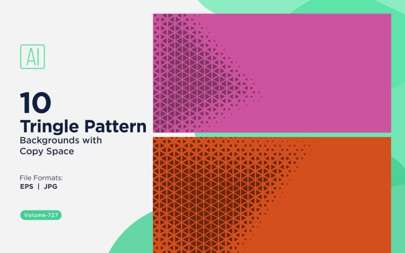 Dynamic Triangles Pattern Background for Creative Projects 727