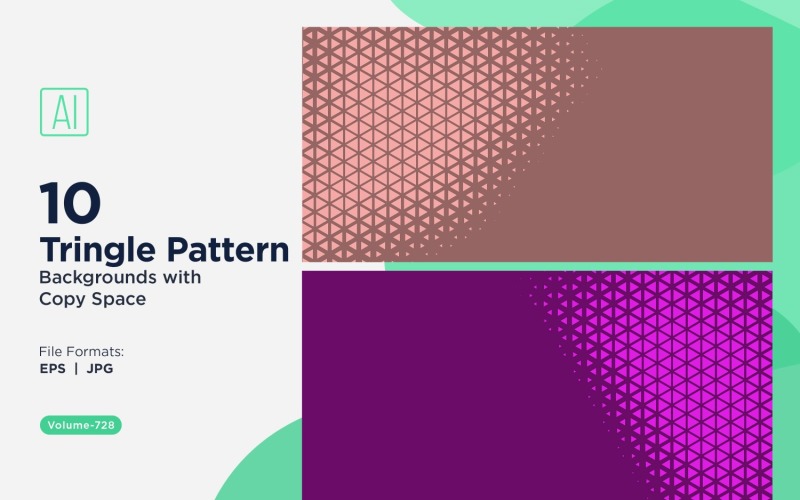 Dynamic Triangles Pattern Background for Creative Projects 728