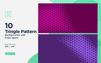 Dynamic Triangles Pattern Background for Creative Projects 737