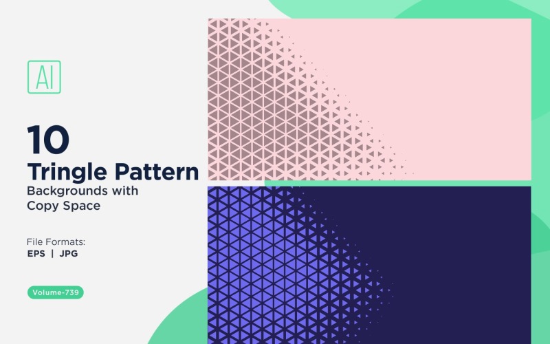 Dynamic Triangles Pattern Background for Creative Projects 739