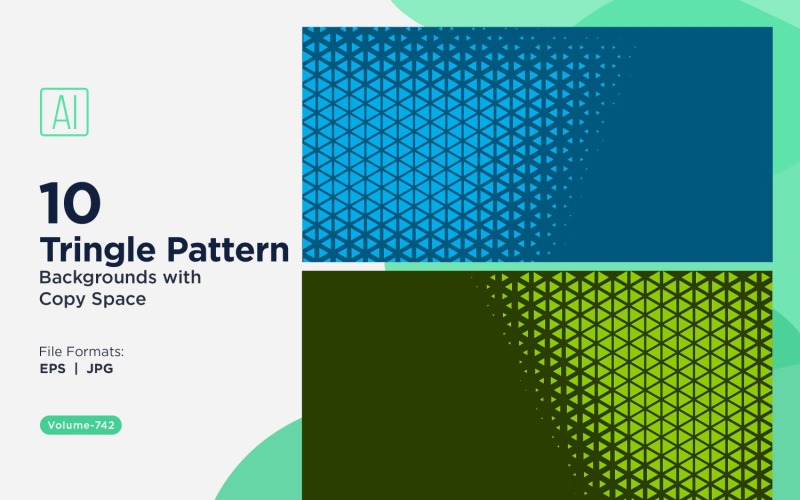 Dynamic Triangles Pattern Background for Creative Projects 742