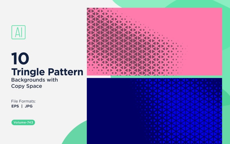 Dynamic Triangles Pattern Background for Creative Projects 743