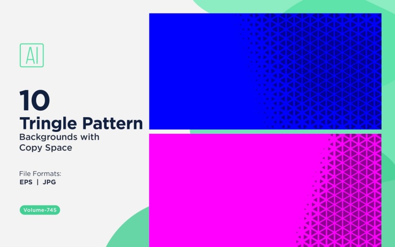 Dynamic Triangles Pattern Background for Creative Projects 745