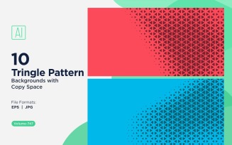 Dynamic Triangles Pattern Background for Creative Projects 747