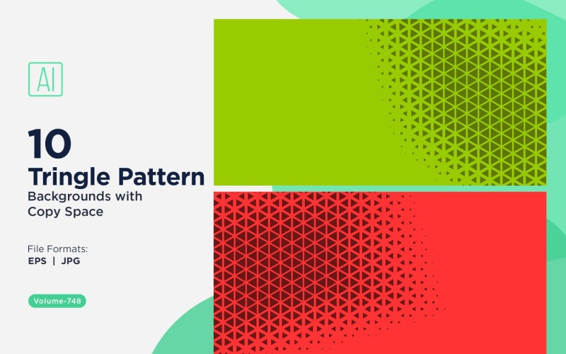 Dynamic Triangles Pattern Background for Creative Projects 748