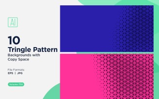 Dynamic Triangles Pattern Background for Creative Projects 750