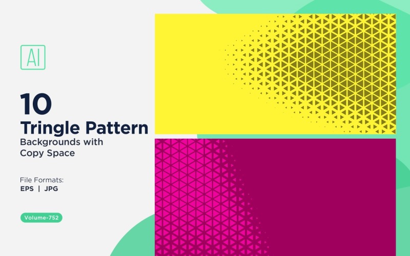 Dynamic Triangles Pattern Background for Creative Projects 752