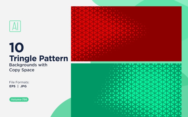 Dynamic Triangles Pattern Background for Creative Projects 756