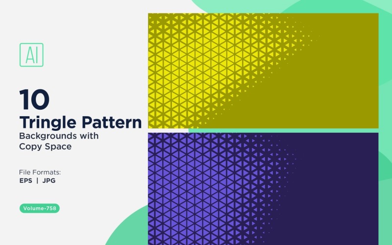 Dynamic Triangles Pattern Background for Creative Projects 758