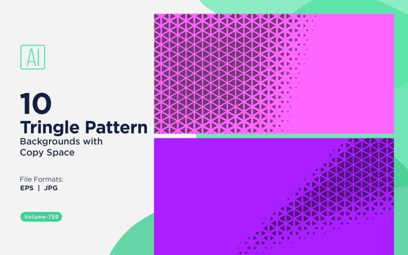 Dynamic Triangles Pattern Background for Creative Projects 759