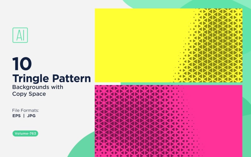 Dynamic Triangles Pattern Background for Creative Projects 763