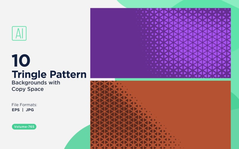 Dynamic Triangles Pattern Background for Creative Projects 765