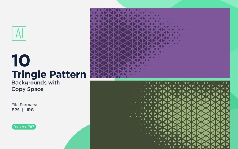 Dynamic Triangles Pattern Background for Creative Projects 767