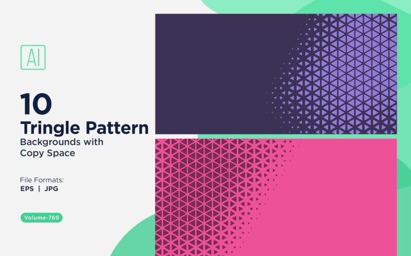 Dynamic Triangles Pattern Background for Creative Projects 769