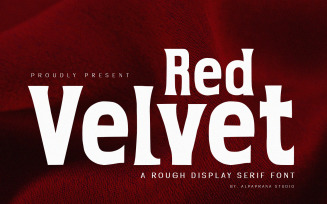 Red Velvet - Rough Serif Font