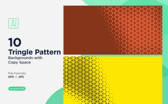 Dynamic Triangles Pattern Background for Creative Projects 768