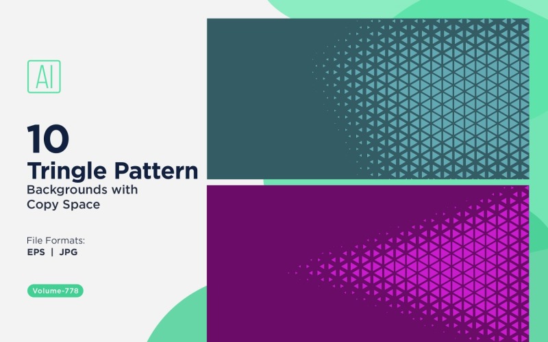 Dynamic Triangles Pattern Background for Creative Projects 778