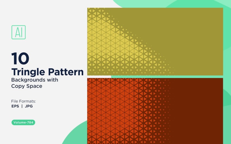 Dynamic Triangles Pattern Background for Creative Projects 784