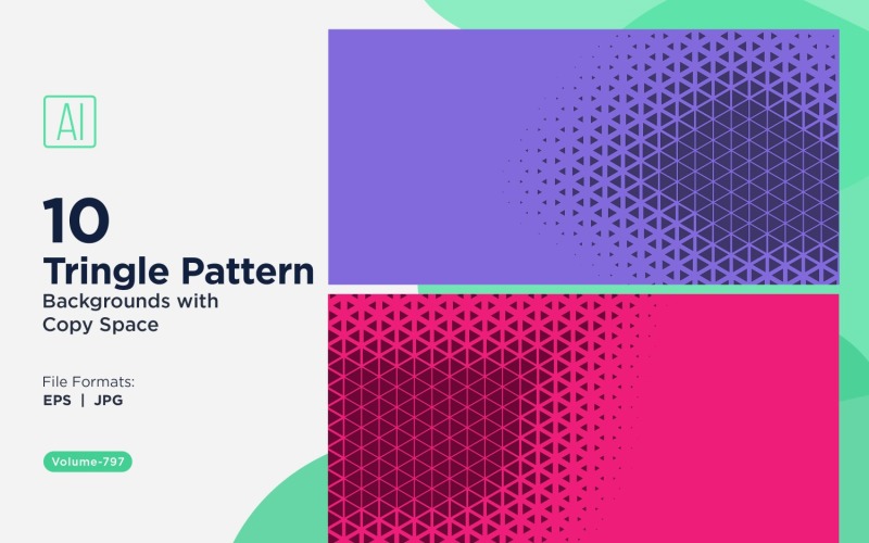 Dynamic Triangles Pattern Background for Creative Projects 797