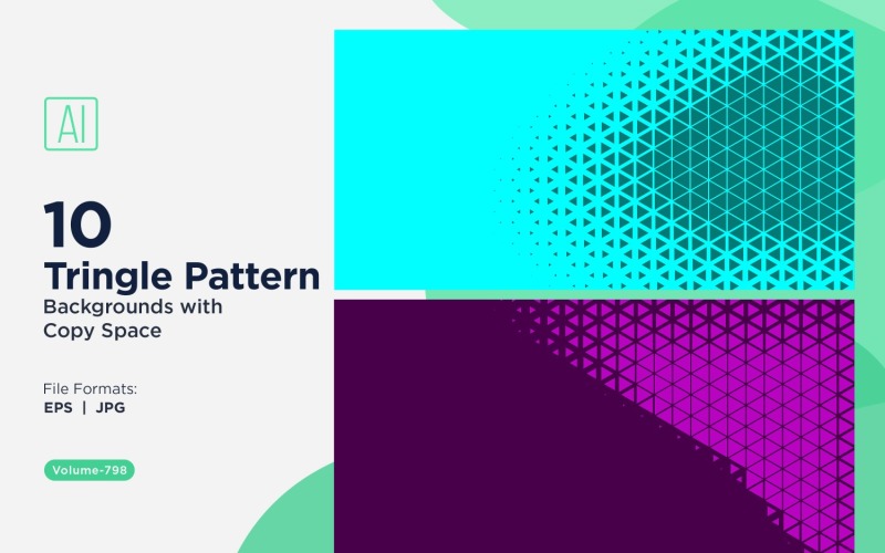 Dynamic Triangles Pattern Background for Creative Projects 798