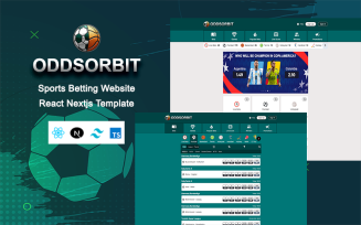 OddsOrbit - Sports Betting Website React Nextjs Template