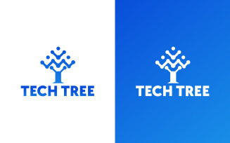 Tech Tree Creative Logo Design Template