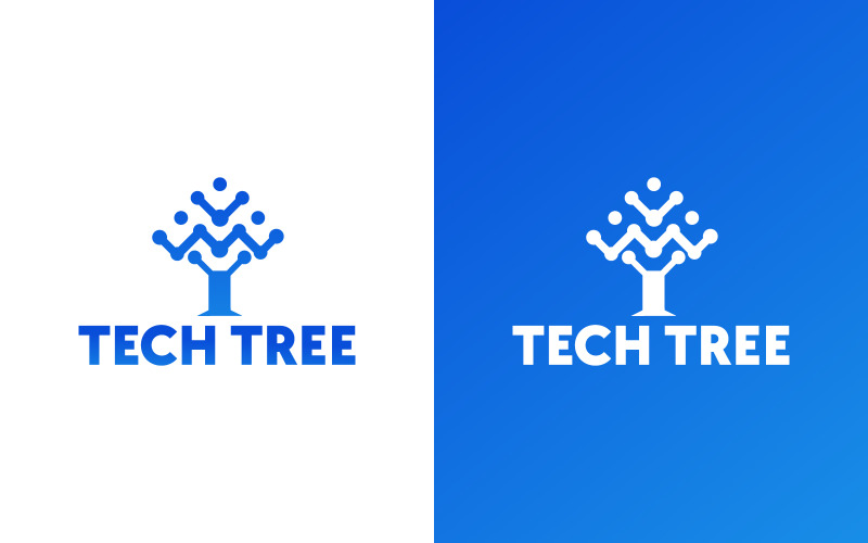 Tech Tree Creative Logo Design Template Logo Template