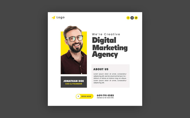 Marketing Agency Social Media Post Template 3