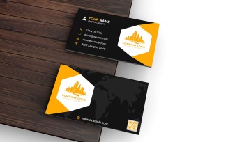 Business Card Template - E-card Template with Customizable Designs - 524