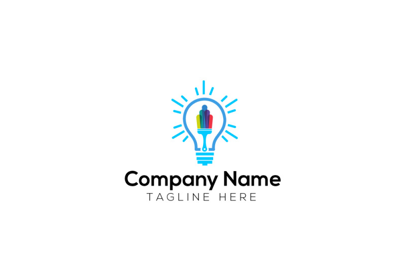 Color & Painting Idea Logo Template