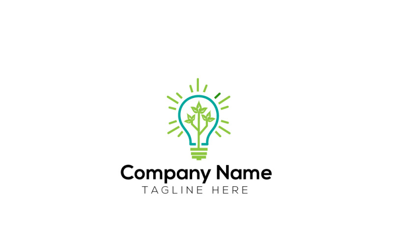 Green Idea & Planting Idea Logo template Logo Template
