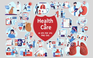 Health and Care Illustrations Collection