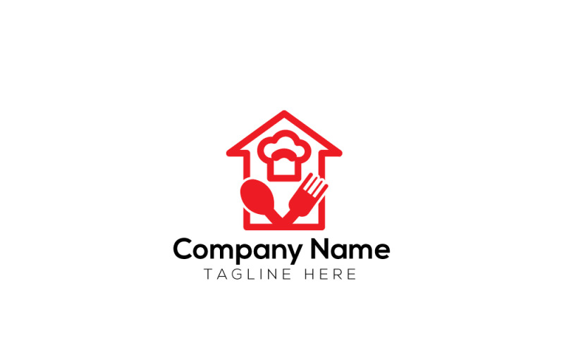 Cooking Hug & Food Hug House Logo Logo Template