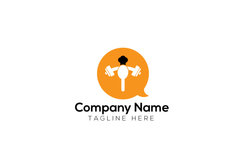 Fitness Talk & Body Builder Logo Design Logo Template