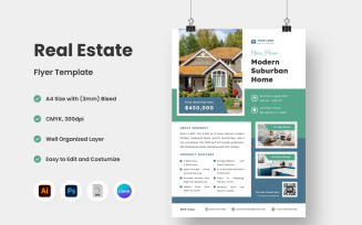 Modern Real Estate Flyer Template V10