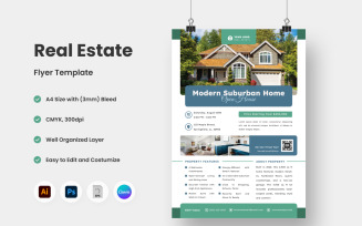 Modern Real Estate Flyer Template V7