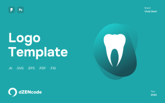 Vivid Dent - Minimal Dental Logo Template