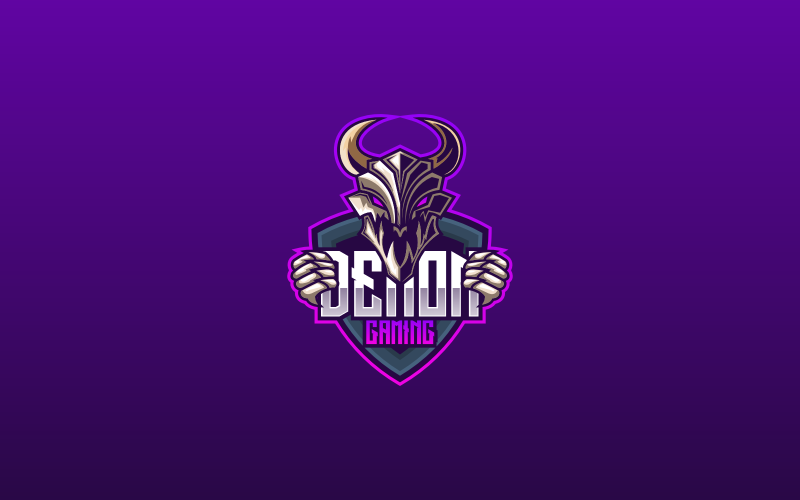 Demon E- Sport and Sport Logo Logo Template