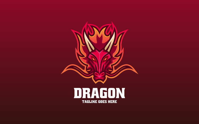 Dragon E- Sport and Sport Logo 2 Logo Template