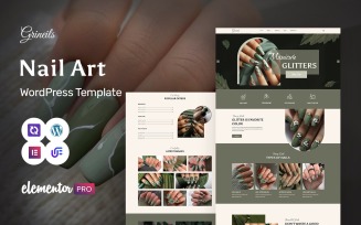 Grineils - Nail Salon And Nail Art WordPress Elementor Theme