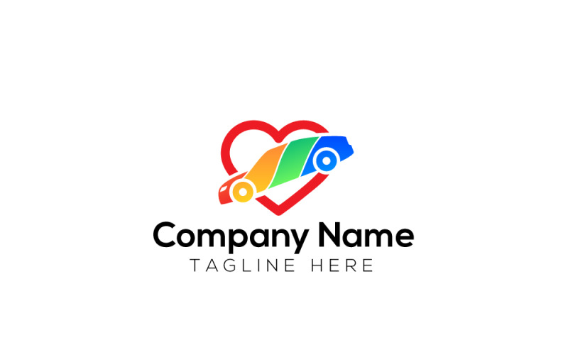 Love Car & Car Inspire Logo Logo Template
