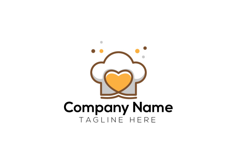 Love Cooking & Cafe Logo 2 Logo Template