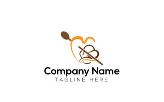 Love Cooking & Cafe Logo Design