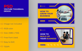 Business YouTube Thumbnail Template 2