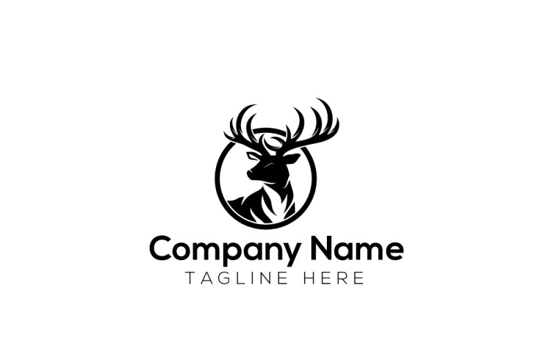 Forest Dear & Wild Animal Dear Logo Logo Template