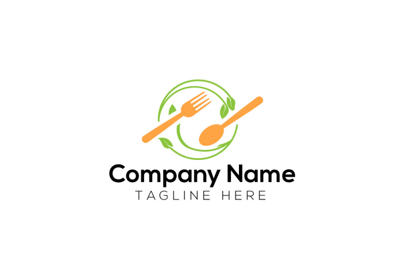 Fresh Food & Natural Food & Organic Food Logo Logo Template