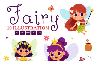 10 Beautiful Flying Fairy Illustration